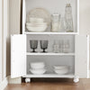 SoBuy FRG241-W, Kitchen Wheeled Storage Trolley, Kitchen Storage Cabinet Cupboard Unit, White