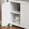 SoBuy FRG241-W, Kitchen Wheeled Storage Trolley, Kitchen Storage Cabinet Cupboard Unit, White