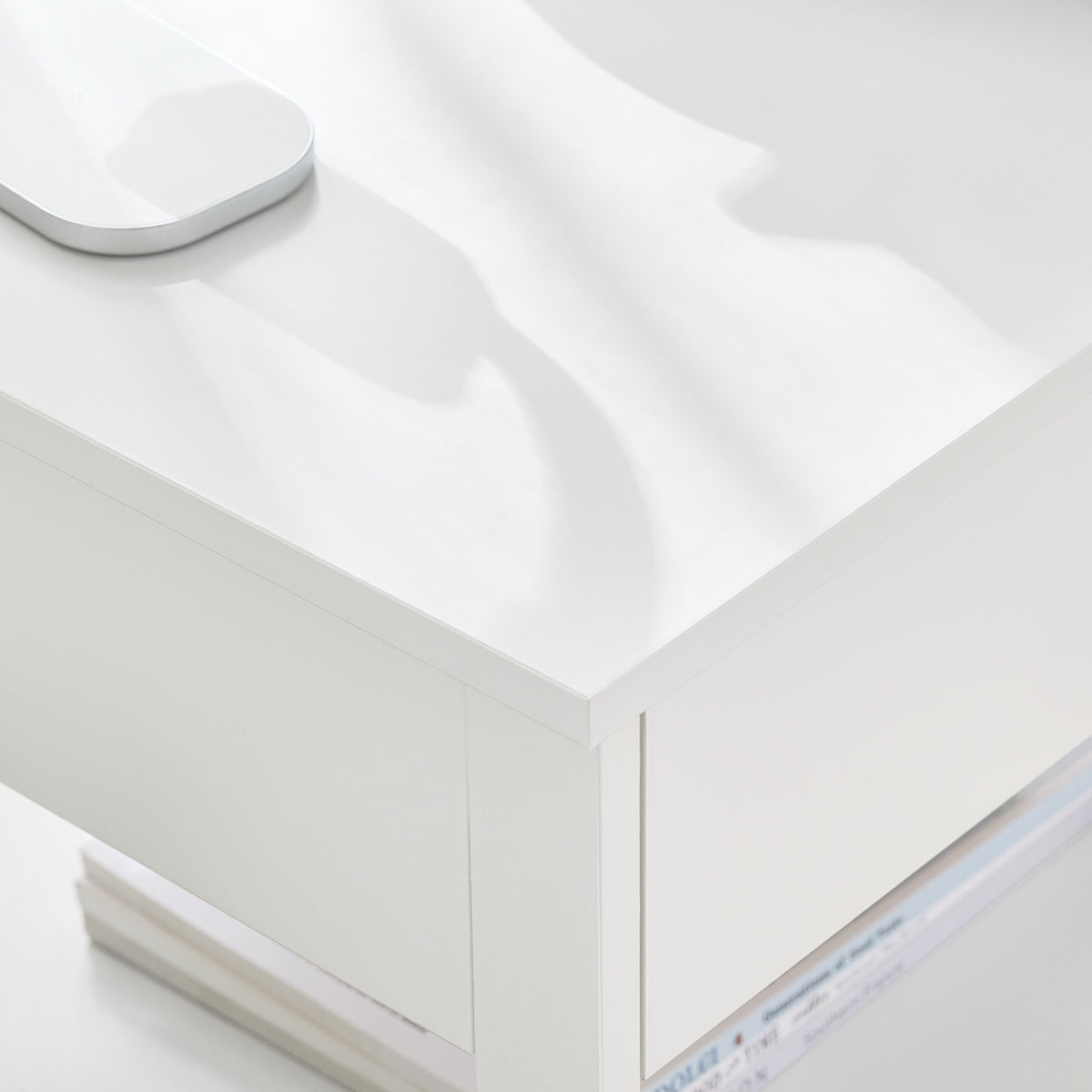 SoBuy FRG258-II-W, Bedside Table Nightstand Side Table End Table Lamp Table with 2 Drawers, White
