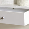 SoBuy FRG43-L-W, Floating Shelf Wall Drawers, Wall Storage Display Unit with 3 Drawers, White