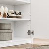 SoBuy FSB104-W, Shoe Storage Cabinet White, Shoe Cupboard for 12-15 Pairs of Shoes, Easy to Assemble, for Hallway, Living Room or Kitchen, MDF (E1) - 100x19x107cm