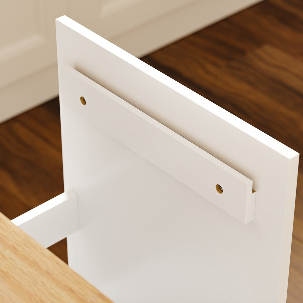SoBuy FSB111-WN, Kitchen Sideboard with Hideaway Bin Compartment, White & Oak, 80x38x90cm - view 9