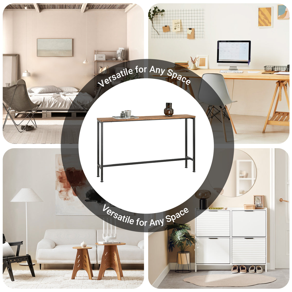 SoBuy FSB19-N, Console Table Hall Table Side Table End Table Living Room Sofa Table, Wood