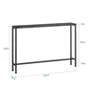 SoBuy FSB19-XL-SCH, Console Table Hall Table Side Table End Table Living Room Sofa Table, Black