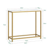 SoBuy FSB29-G, Console Table Side Table End Table Hall Table Living Room Table, Gold