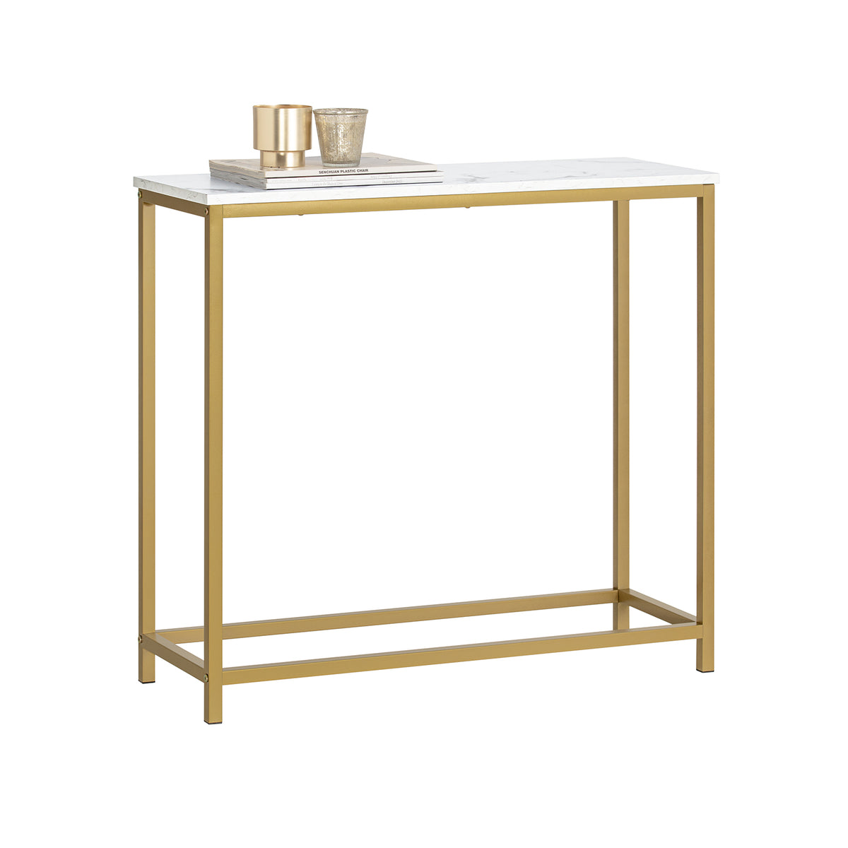 SoBuy FSB29-G, Console Table Side Table End Table Hall Table Living Room Table, Gold