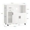 SoBuy FSB78-W, Sideboard Microwave Cabinet Dining Room Cupboard Kitchen Trolley, White