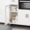 SoBuy FSB78-W, Sideboard Microwave Cabinet Dining Room Cupboard Kitchen Trolley, White