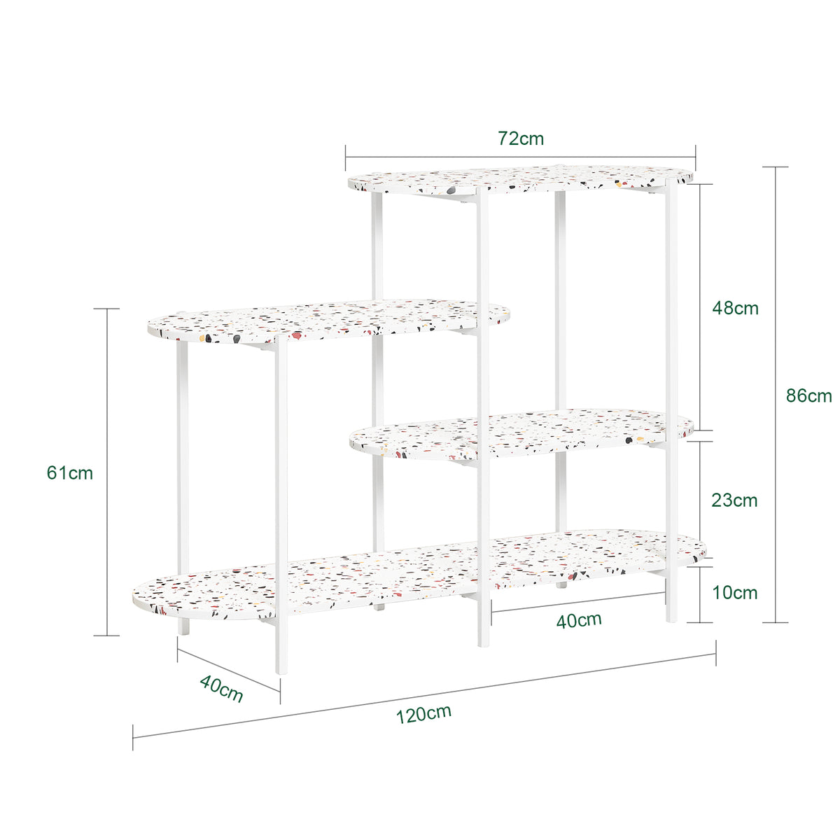 SoBuy FSB89-W, Console Table Hall Table Side Table End Table Living Room Sofa Table, White