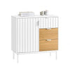 SoBuy FSB91-WN, Sideboard Side Cabinet Storage Cabinet Cupboard with 1 Door and 3 Drawers, White