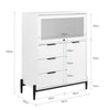 SoBuy FSB94-W, Sideboard Side Cabinet Storage Cabinet Cupboard with 3 Drawers and 2 Doors, White