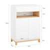 SoBuy FSB97-WN, Hallway Shoe Cabinet Kitchen Dining Room Living Room Storage Cabinet Sideboard, White