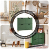 SoBuy FSR100-SY, Narrow Shoe Rack Shoe Cabinet with 4 Flip Drawers Slim Wooden Storage Cupboard for Hallway Entrance Foyer or Understairs Dark Green W100 x D19 x H91cm