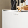 SoBuy FSR110-W, Shoe Cabinet with 3 Flip-drawers Shoe Storage Cupboard Organizer Hallway White W60 x D24 x H115cm