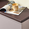 SoBuy FSR117-KA, Hallway Storage Bench Shoe Bench Shoe Cabinet with 2 Doors and Seat Cushion, Brown