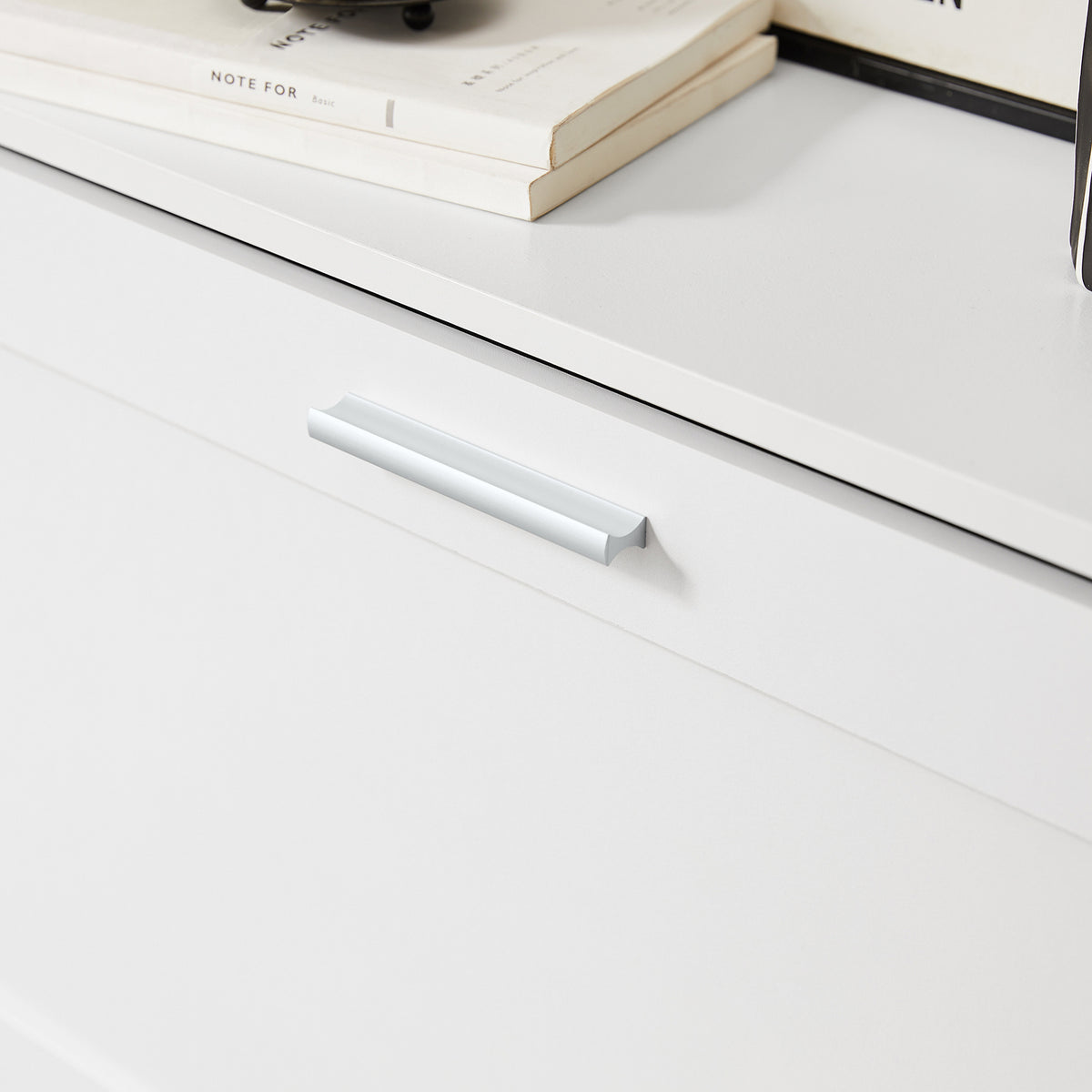 SoBuy FSR137-W, 2 Flip-drawers Shoe Cabinet Shoe Rack Shoe Storage Cupboard Organizer, White