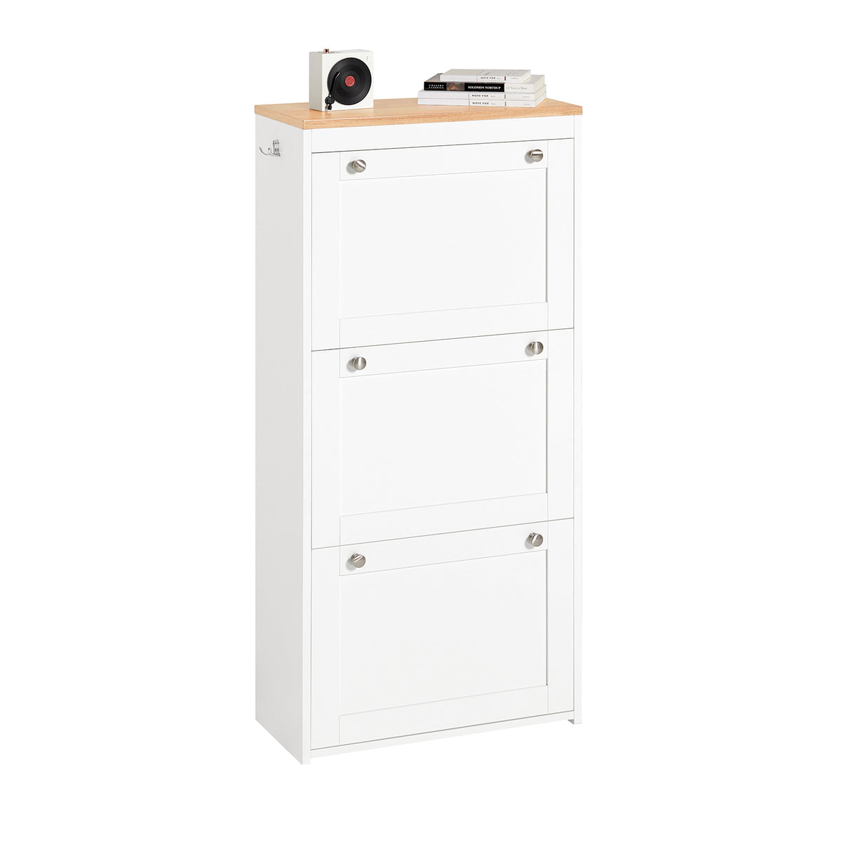 Pre-sale SoBuy FSR144-WN, 3 Drawers Shoe Cabinet Shoe Rack Shoe Storage Cupboard Organizer, White