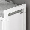 SoBuy FSR146-W, Hallway Storage Bench Shoe Bench Shoe Rack Shoe Cabinet with 2 Doors, White