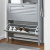 SoBuy FSR152-HG, Hallway Shoe Cabinet Shoe Rack Shoe Storage Cupboard Organizer, Grey-clearance