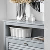 SoBuy FSR152-HG, Hallway Shoe Cabinet Shoe Rack Shoe Storage Cupboard Organizer, Grey-clearance