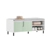 SoBuy FSR158-GR, Hallway Storage Bench Shoe Bench Shoe Cabinet with Seat Cushion, Green