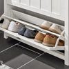 SoBuy FSR162-W, Hallway 3 Flip-drawers Shoe Cabinet Shoe Rack Shoe Storage Cupboard, White