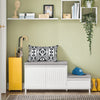 SoBuy FSR172-W, Hallway Storage Bench Shoe Bench Shoe Cabinet with 2 Seats, White