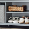 SoBuy FSR173-HG, Hallway Storage Bench Shoe Bench Shoe Cabinet Shoe Rack with Seat Cushion, Grey