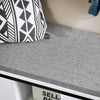 SoBuy FSR176-W, Hallway Storage Bench Shoe Bench Shoe Cabinet with Seat Cushion, White
