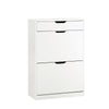 SoBuy FSR180-W, 2 Flip-drawers 1 Pull Out Drawer Shoe Cabinet Shoe Storage Cupboard Shoe Rack, White
