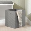 SoBuy FSR66-HG, 2 Baskets 2 Drawers Hallway Bedroom Storage Shoe Bench with Seat Cushion, Grey