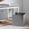 SoBuy FSR81-HG, 2 Baskets Hallway Bedroom Storage Bench Shoe Bench, Grey