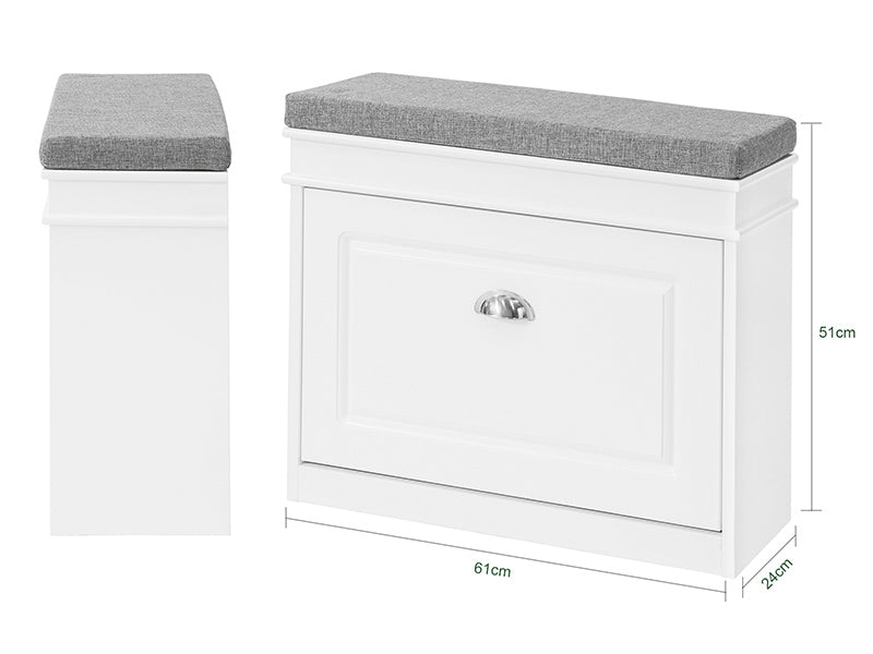 Made of high-quality MDF (FSC Certified), measuring W61 x D24 x H51cm.