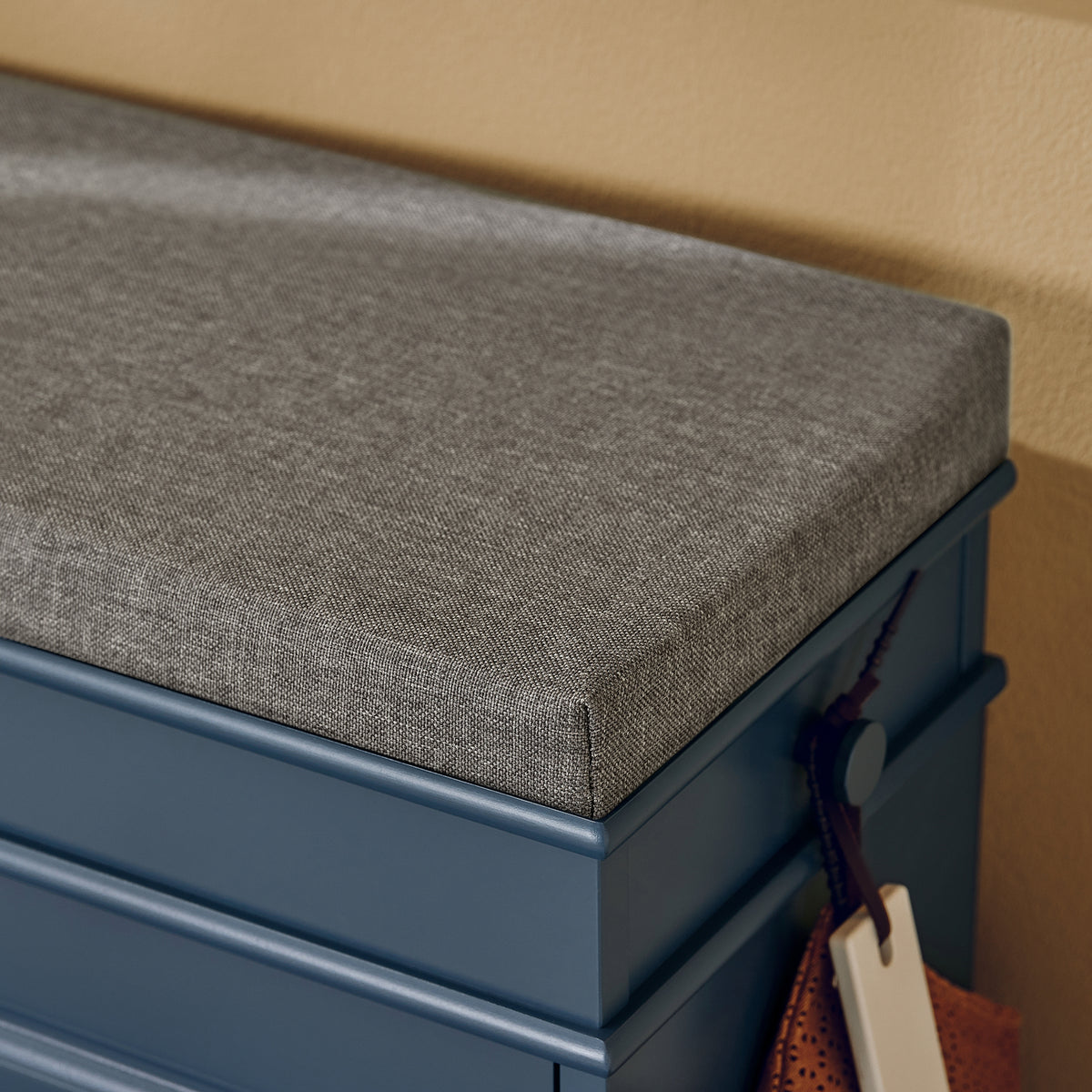 SoBuy Blue Hallway Bench Padded Seat – Comfortable and Durable Upholstery