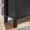 SoBuy FSR89-SCH, Shoe Cabinet Shoe Rack Shoe Storage Cupboard Organizer Unit with 2 Drop Down Drawers, Black