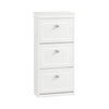 SoBuy FSR94-W, 3 Flip-drawers Shoe Cabinet Shoe Storage Cupboard Organizer White W53 x D24 x H117cm
