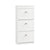 SoBuy FSR94-W, 3 Flip-drawers Shoe Cabinet Shoe Storage Cupboard Organizer White W53 x D24 x H117cm