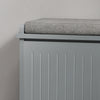 SoBuy FSR98-HG, Hallway Shoe Bench Shoe Rack Shoe Cabinet with Seat Cushion, Grey
