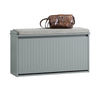 SoBuy FSR98-L-HG, Hallway Shoe Bench Shoe Rack Shoe Cabinet with Seat Cushion and Flip-drawer, Grey