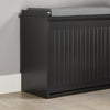 SoBuy FSR98-SCH, Hallway Shoe Bench Shoe Rack Shoe Cabinet with Seat Cushion, Black-clearance
