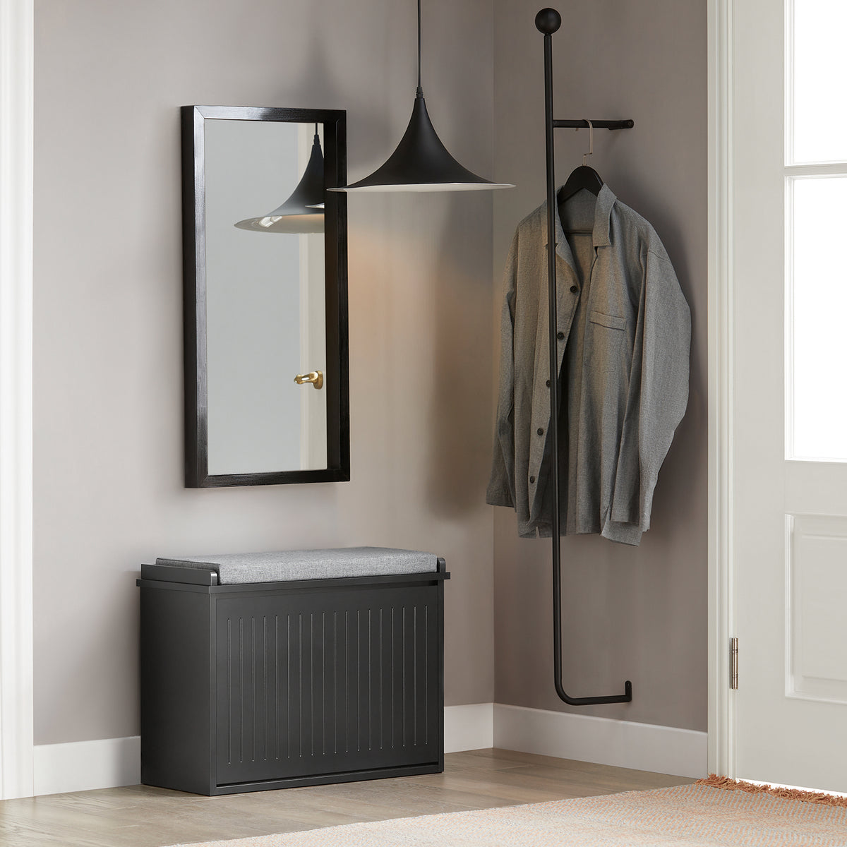 SoBuy FSR98SCH, Hallway Shoe Bench Shoe Rack Shoe with Seat C