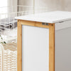 SoBuy FSS66-WN, Laundry Basket Laundry Bin Laundry Storage Box Hamper with Hinged Lid, White