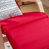 SoBuy FST16-R, Comfortable Relax Rocking Chair with Footrest Design, Lounge Chair Recliner, Red