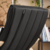 SoBuy FST16-SCH, Comfortable Relax Rocking Chair with Footrest Design, Lounge Chair Recliner, Black