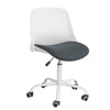 SoBuy FST87-W, Adjustable Swivel Chair Office Chair Desk Chair Study Chair, White