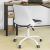 SoBuy FST87-W, Adjustable Swivel Chair Office Chair Desk Chair Study Chair, White