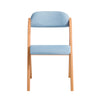 SoBuy FST92-BL, Folding Chair Wooden Padded Dining Chair Office Chair Desk Chair, Blue