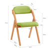 SoBuy FST92-GR, Folding Chair Wooden Padded Dining Chair Office Chair Desk Chair, Green