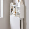 SoBuy FWT07-II-W, Folding Wall-mounted Drop-leaf Table Desk Integrated with Storage Shelves, White