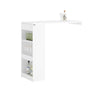 SoBuy FWT101-W, Wall Mounted Kitchen Breakfast Bar Table Dining Table Coffee Bar, White